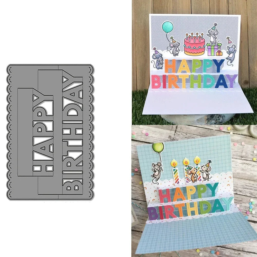 Meadow Backdrop Tiny Gift Box Add On Metal Cutting Dies Embossing Diecut for DIY Card Making Scrapbooking Crafting Supplies