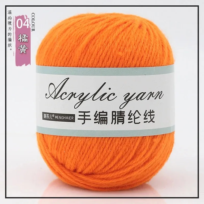 Four Strands Acrylic Knitting Yarn For DIY Handwoven Starter