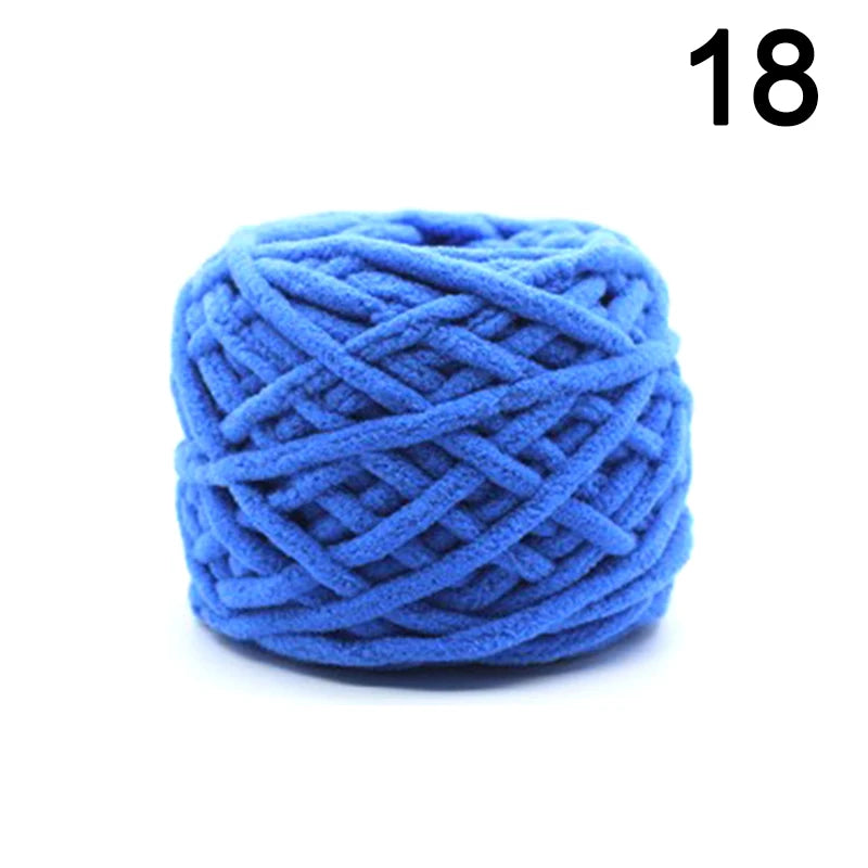 100g Chenille Knitting Chunky Yarn Soft Thick Ice Strip Line Hand Crochet Weaving Scarf Blanket Thread