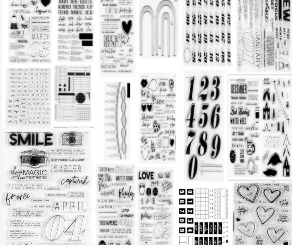 2023 NEW   English Transparent Clear Silicone Stamp/Seal for DIY scrapbooking/photo album Decorative clear stamp B8014