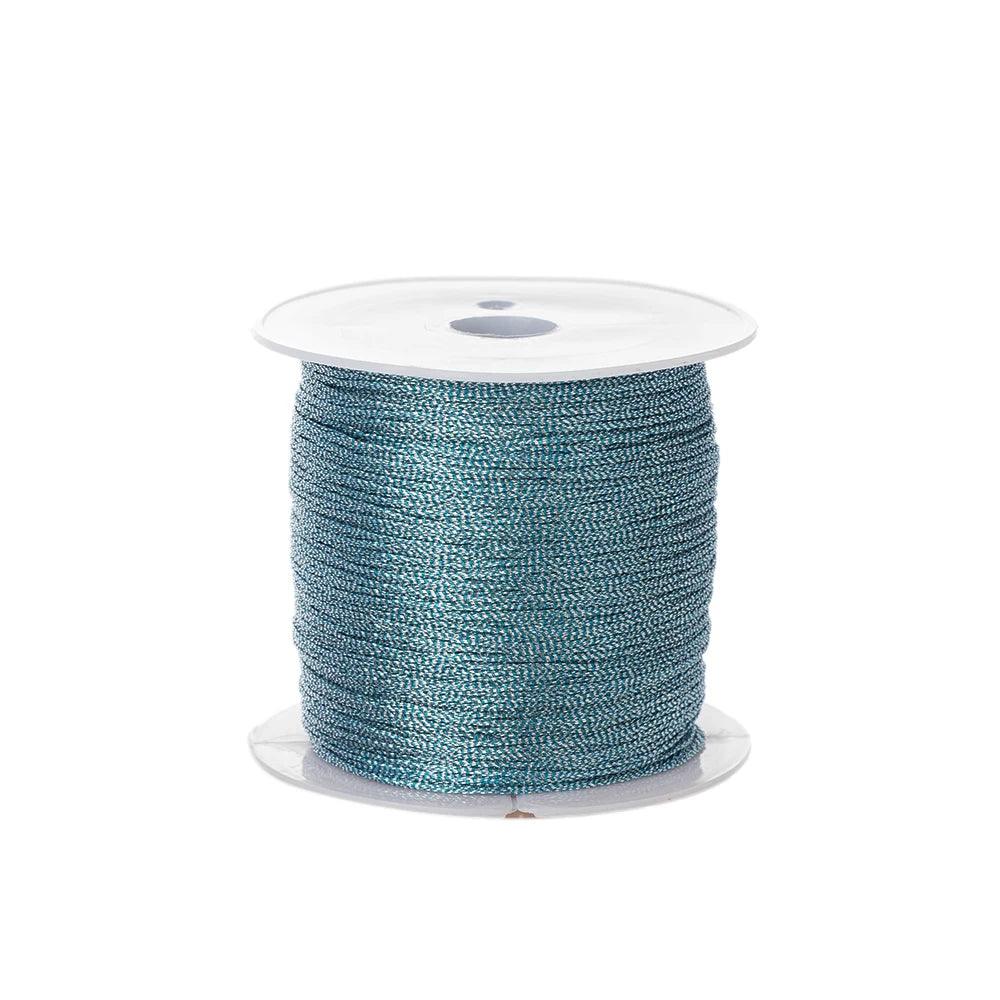 0.4mm 50m Crafts Nylon Cord For Jewelry Making Beading Braided Nylon Satin String for Bracelets Rattail Trim Chinese Knot