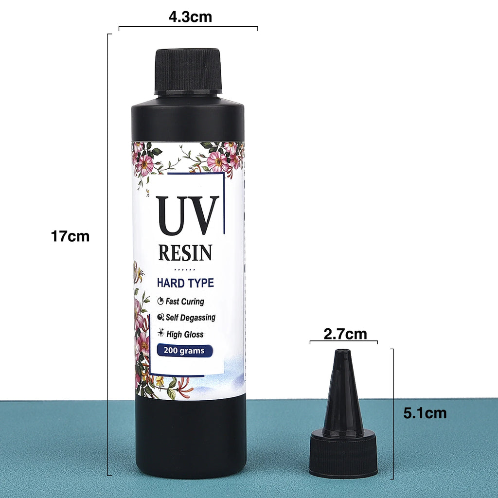 200g/500g/1000g Crystal Resin UV Glue DIY Jewelry Making High Hardness Fast Drying Epoxy UV Glue Transparent Glue Accessories