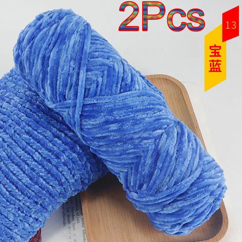 Chenille Velvet Yarn 100 Percent Polyester Amigurumi
