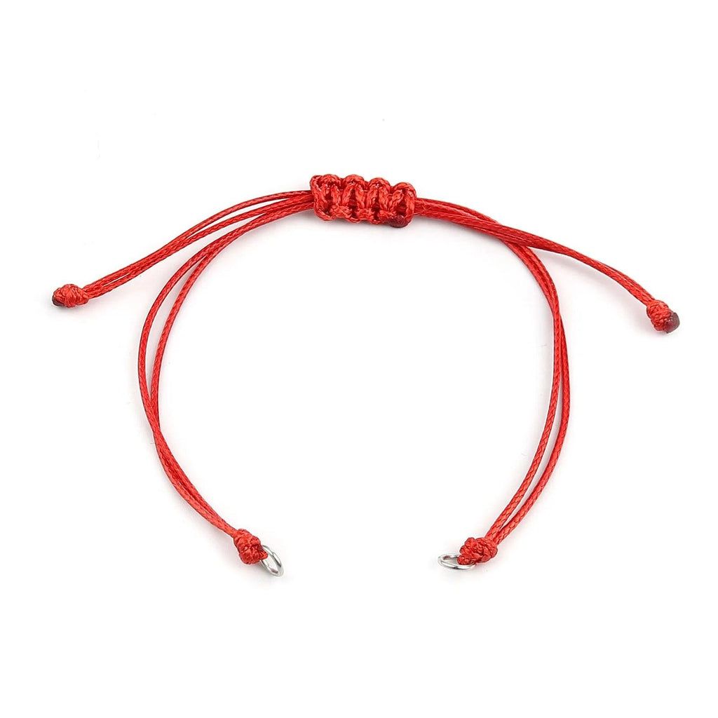 Wax Thread Braided Handmade Bracelets Adjustable Woven Bracelet For DIY Jewelry Gift Accessories Findings Making,5 PCs
