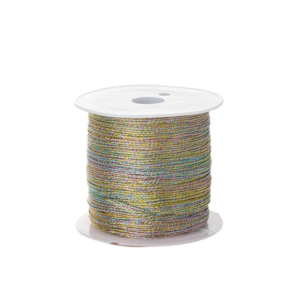 0.4mm 50m Crafts Nylon Cord For Jewelry Making Beading Braided Nylon Satin String for Bracelets Rattail Trim Chinese Knot