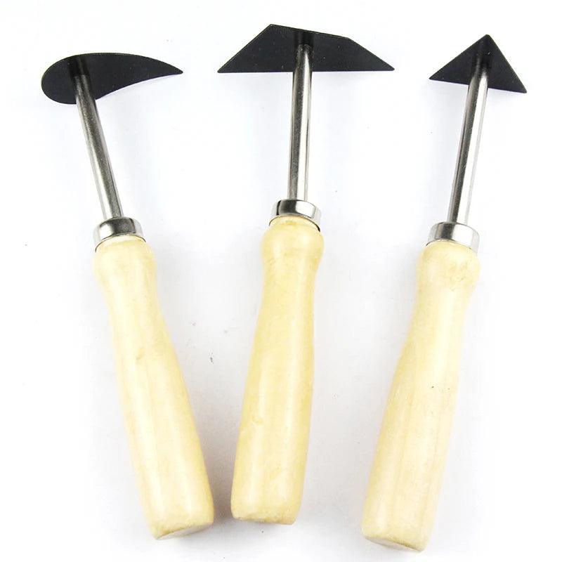 3PCS Tungsten Steel Knife Pottery Clay Trimming Scraper Ceramics Modling Tool Clay Sculpture Fettling Tools