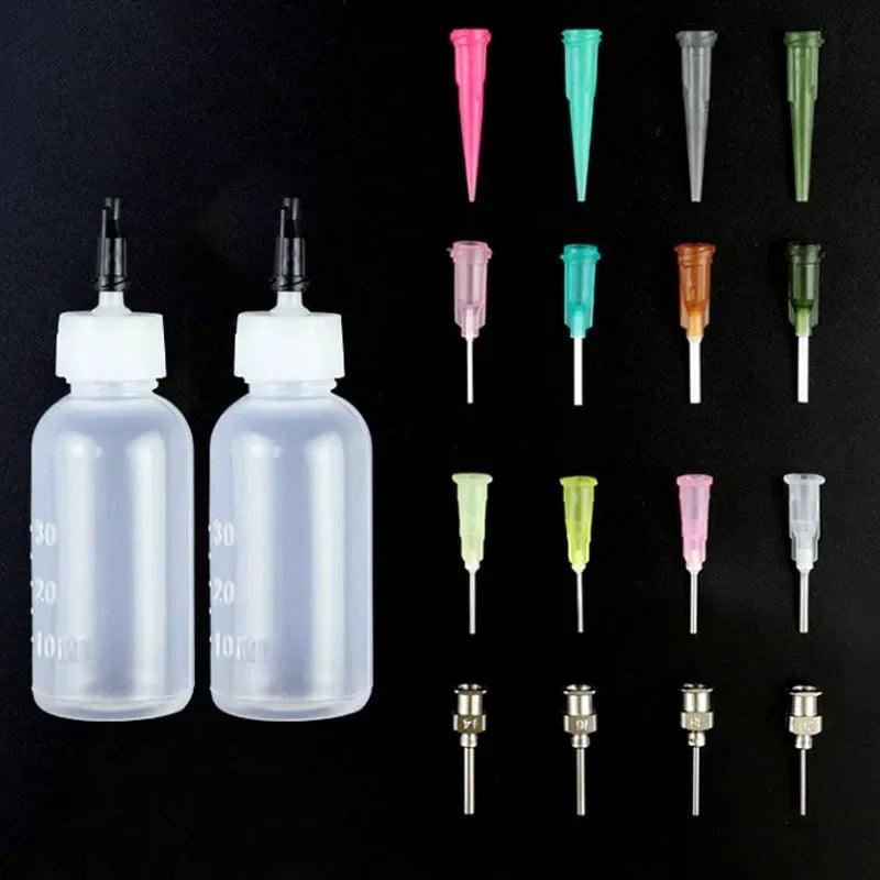30ml Pottery Mud Painting Bottle Squeeze Multi-needle Mud Bottle DIY Ceramic Pottery Ceramics Tools Painting Sculpture Decor