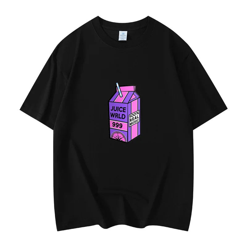 Rapper Juice Wrld 999 Short T Shirt Men's Women's Letter Printed Tshirts Y2k Casual Fashion Sportswear Summer Clothing