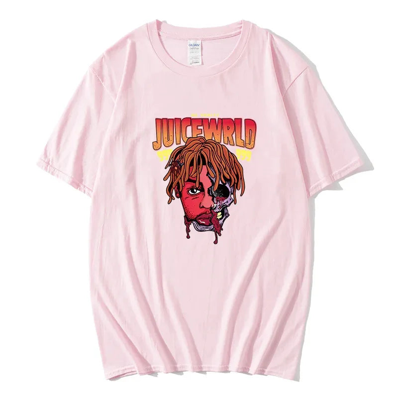 Rapper Juice Wrld 999 Short T Shirt Men's Women's Letter Printed Tshirts Y2k Casual Fashion Sportswear Summer Clothing