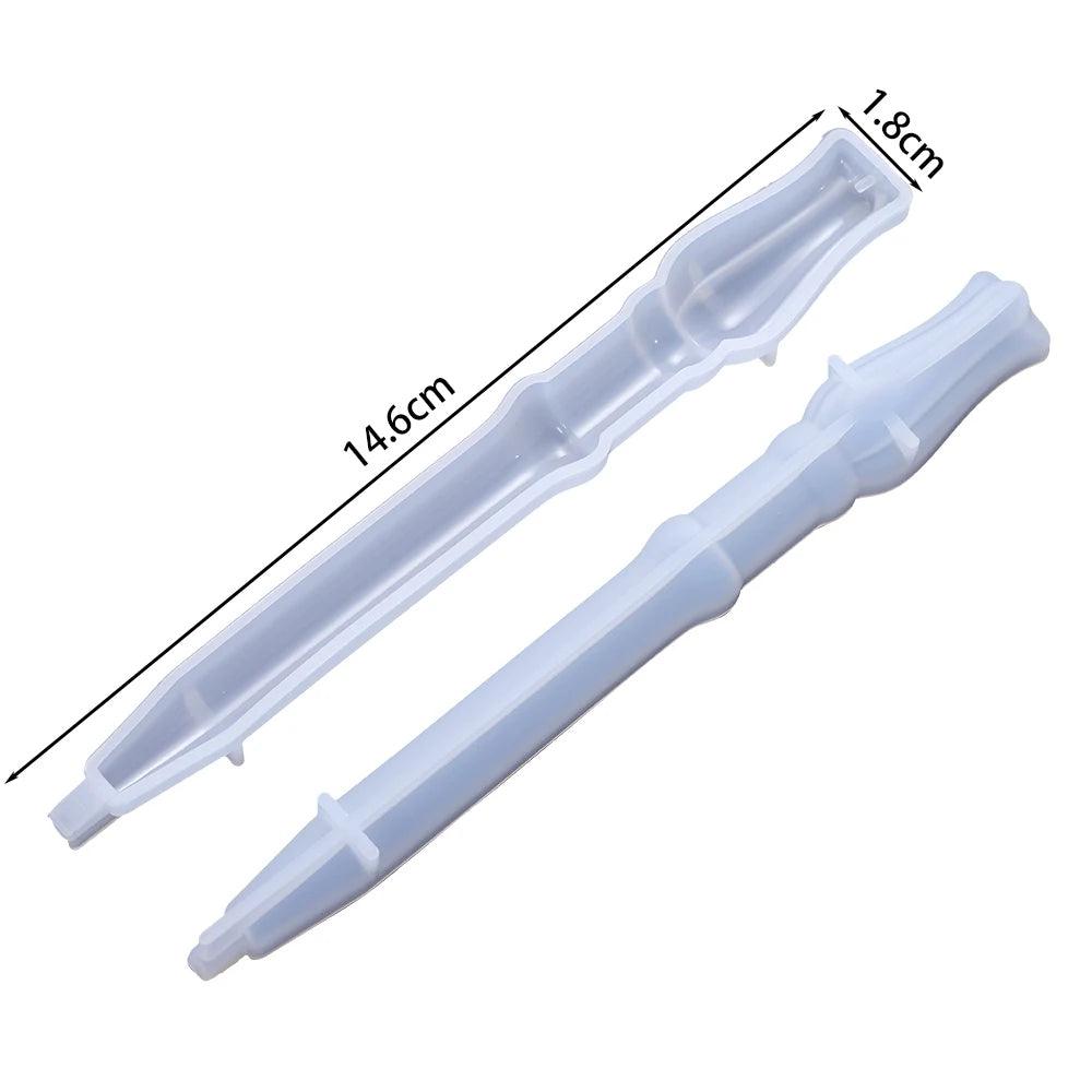 DIY Crystal Epoxy Resin Mold Irregular Shape Magic Wand Ballpoint Pen Silicone Mold Handmade Crafts Tool Resin Casting Molds