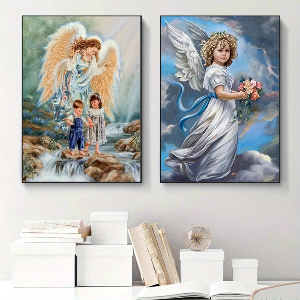 Angel Children 5D Diamond Painting Belief Diamond  Embroidery DIY Full Drill Rhinestone Craft Wall Art Home Decor Gift