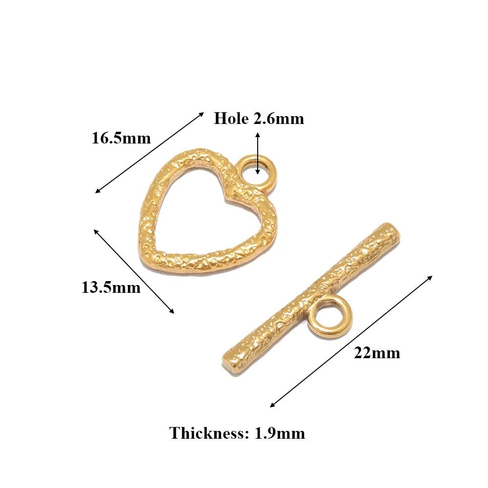 4 Sets Stainless Steel Gold Toggle OT Clasps for DIY Jewelry Making Necklaces Connectors Fasteners Bracelets Hooks Supplies