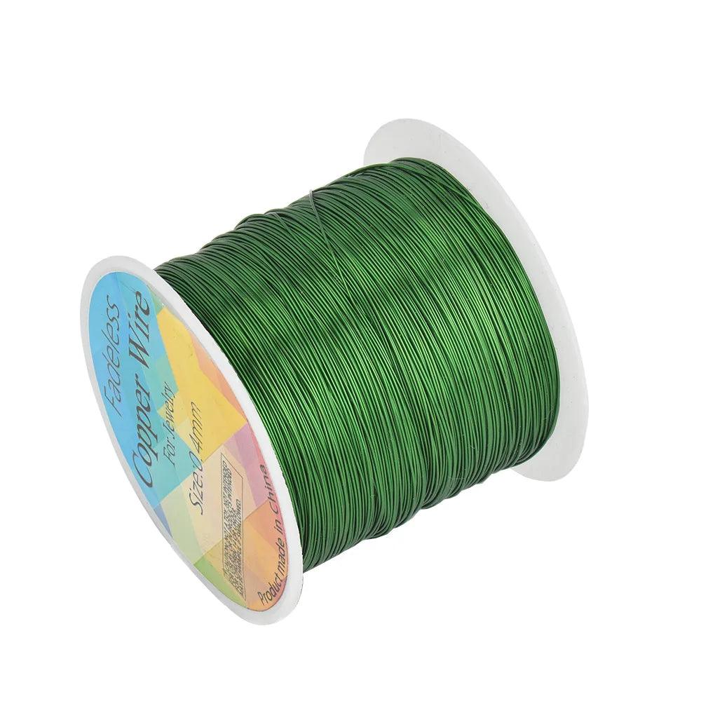 100M/roll Copper Wire 0.3/0.4/0.5mm Beading Cord DIY For Jewelry Making Accessories