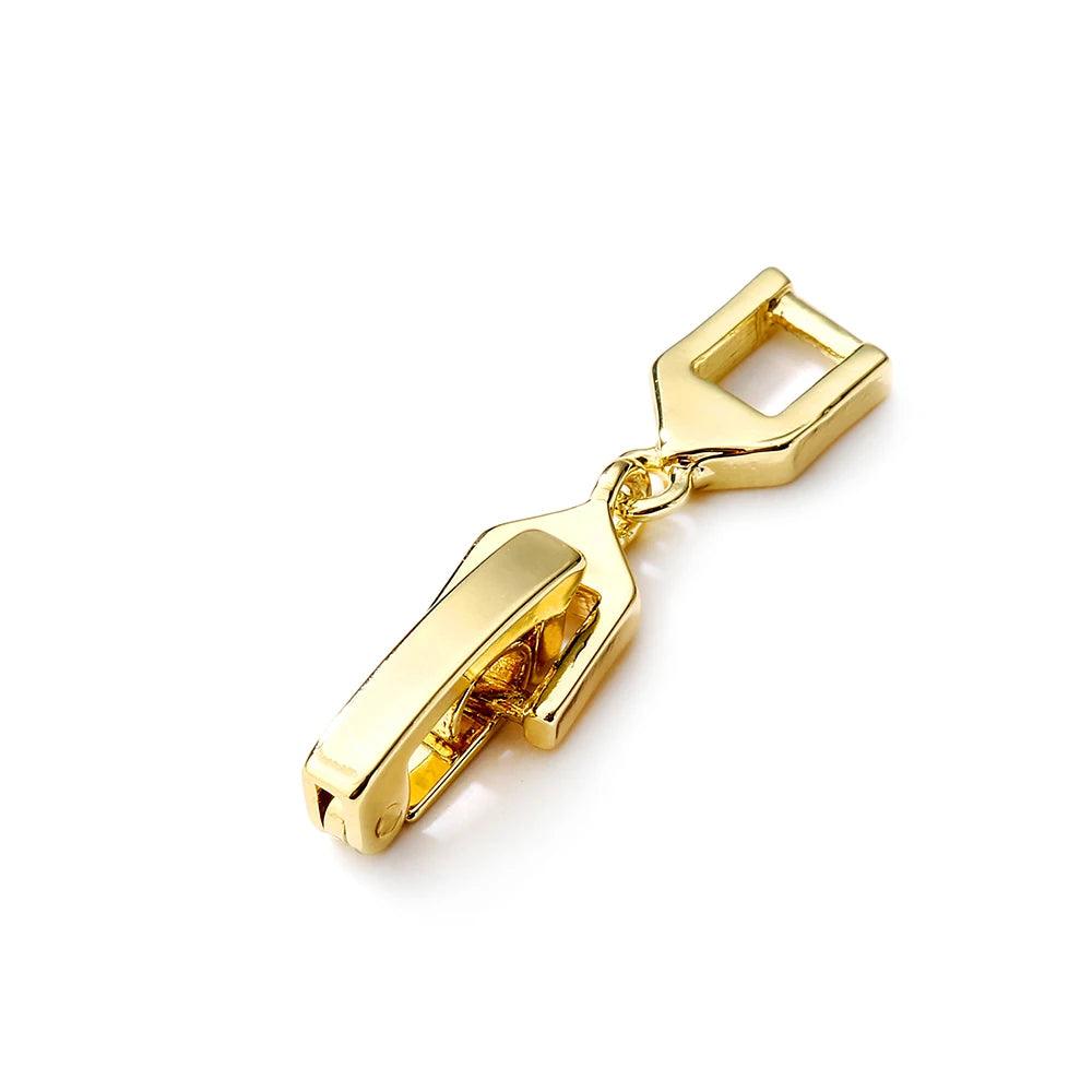 ZAKOL Three Colors Necklace Bracelet Extenders Simple Extension Fold Over Clasp for Jewelry Making Wholesale