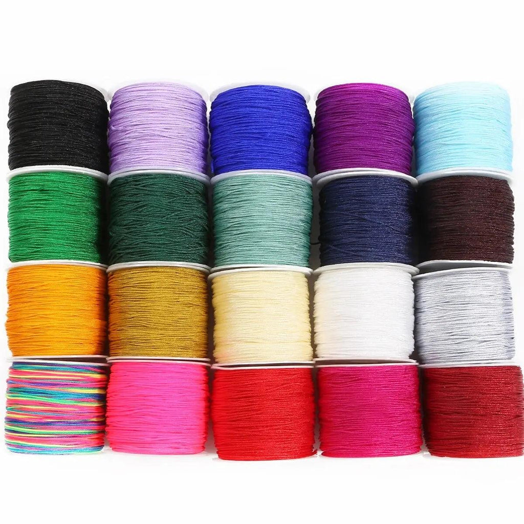 12 Color Line 72 Taiwan Jade Line DIY Handmade Woven Bracelet Necklace Rope 0.8mm Chinese Knot Rope Jewelry Line