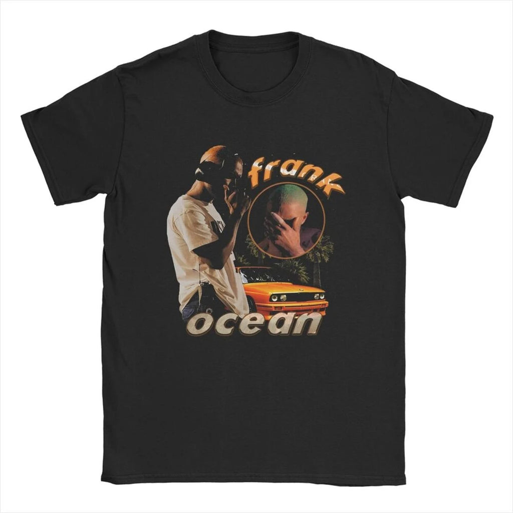 Blond Franks Rapper Ocean T Shirts Men's Cotton Casual Hip Hop Music Tee Short Sleeve Gift Idea