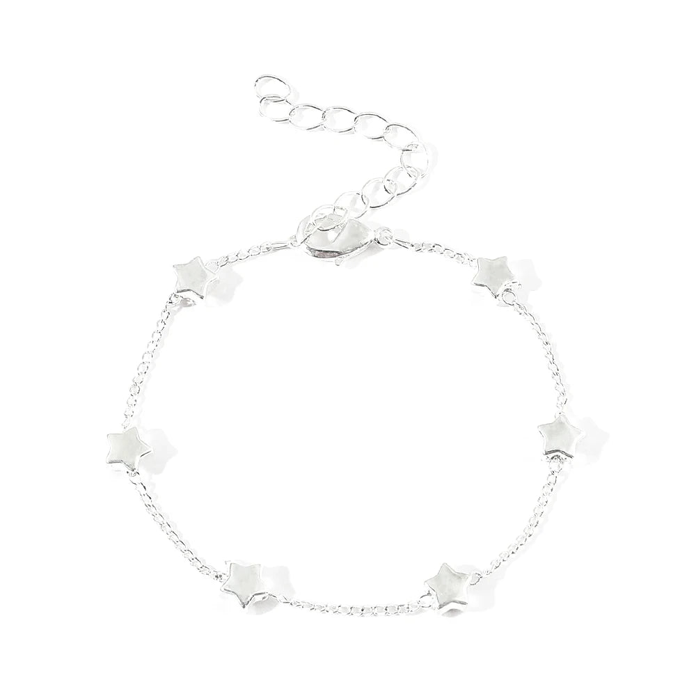 Fashion Star Charm Bracelets Creative Chain Bracelets Bangles For Women Men Couple Jewelry Gift