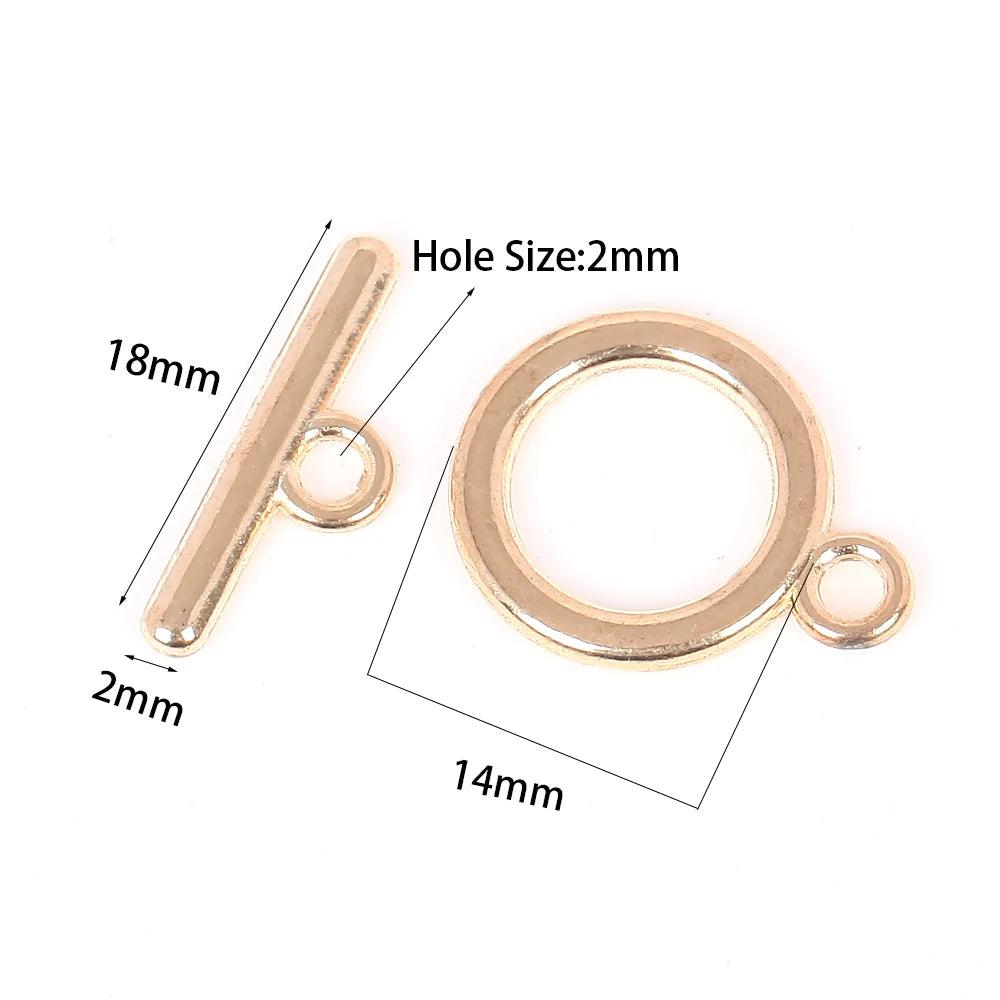 10 Pairs 14mm Stainless Steel OT Clasp For DIY Jewelry Making Necklaces Connectors Bracelets Hooks Crafts Accessories