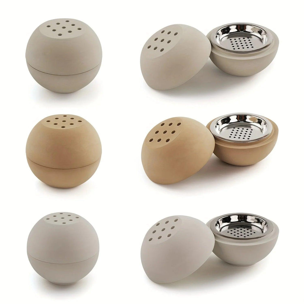 Concrete Incense Burner Jar Silicone Mold DIY Cement Gypsum Spherical Aromatherapy Jar Silicone Mold