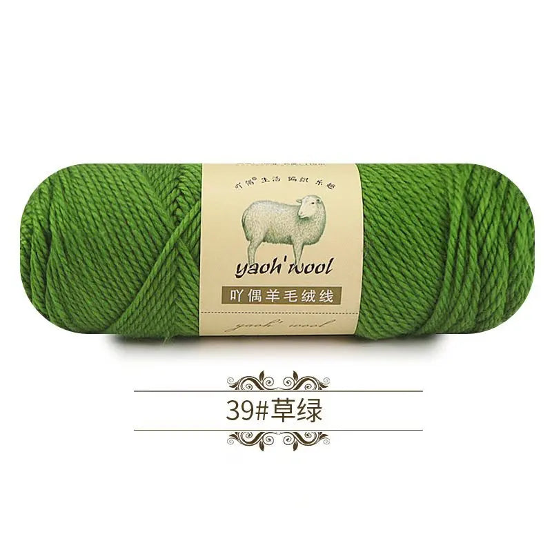 100g 50% Wool and 50% Acrylic Yarn for Hand Knitting and Crocheting Sweaters Blankets Hats and Shawls