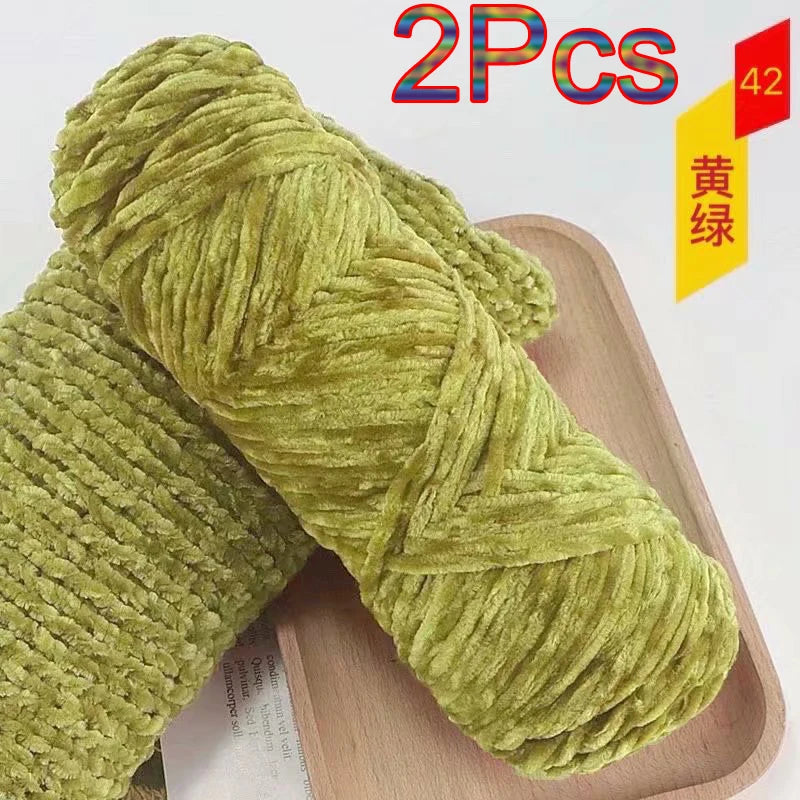 Chenille Velvet Yarn 100 Percent Polyester Amigurumi