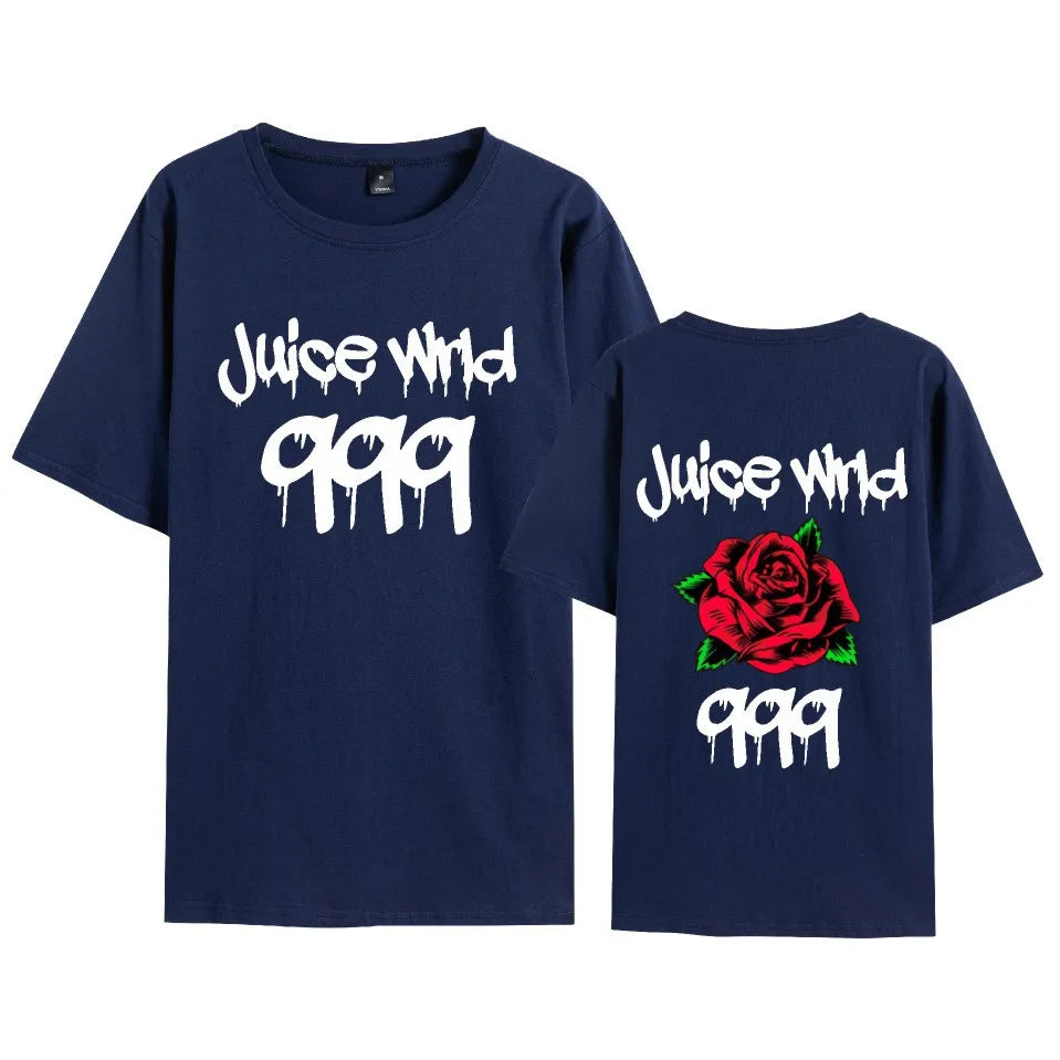 Rapper Juice Wrld 999 Short T Shirt Men's Women's Letter Printed Tshirts Y2k Casual Fashion Sportswear Summer Clothing