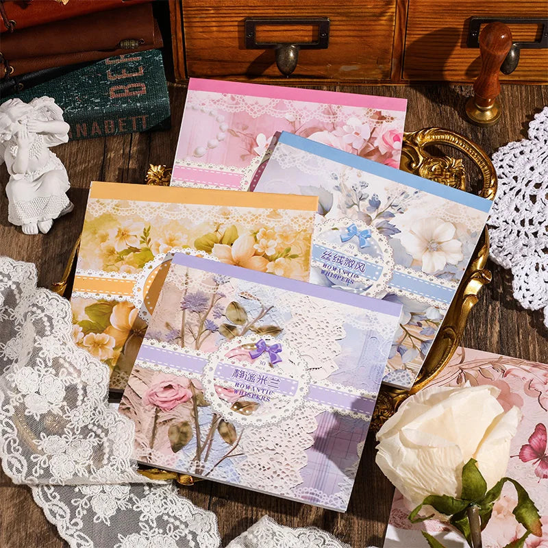 30pcs Large size landscape Materials Paper Creative DIY Journal Collage Stationery Scrapbooking Supplies Planner Craft Paper