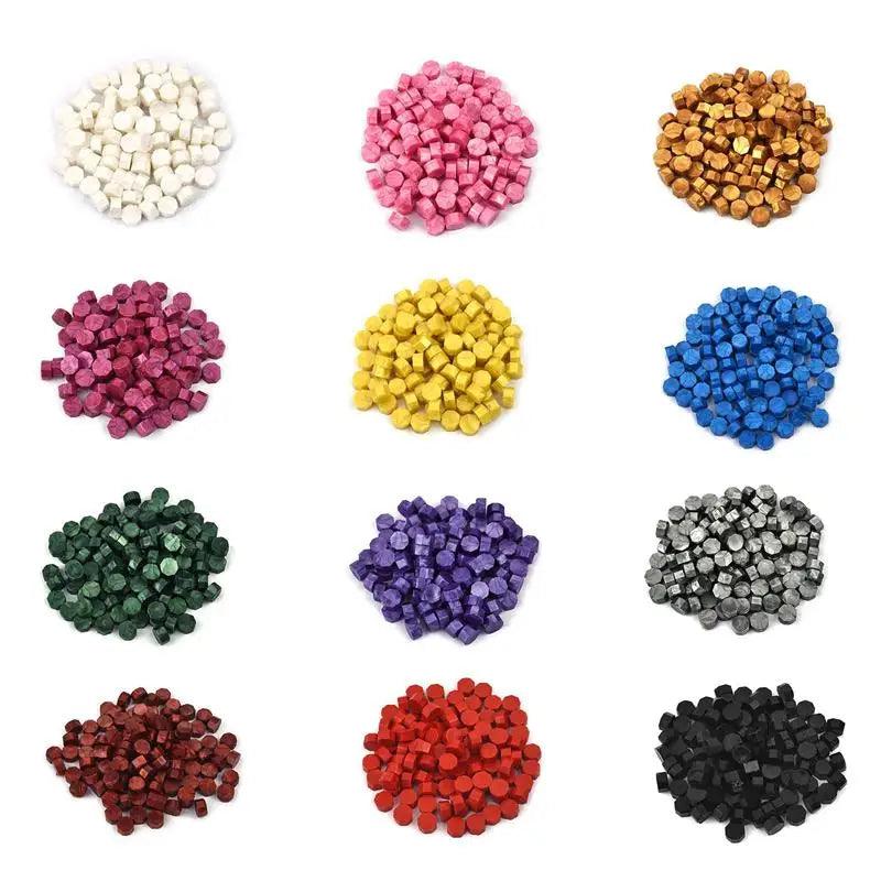 100 Pcs Fire Lacquer Seal Wax Particles Invitation Envelope Wedding Sealing Wax Lacquer Colorful Wax Particles DIY Scrapbook - Winord