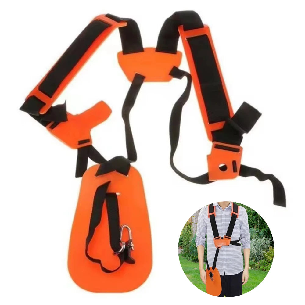 Garden Pruner Strimmer Padded Belt Comfortable Double Shoulder Harness Labor Saving Increase Safety for Brush Cutter Trimmer