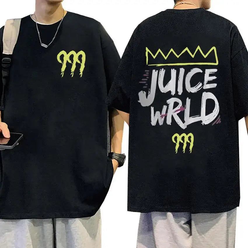 Rapper Juice Wrld 999 Short T Shirt for Men and Women Letter Printed Y2K Casual Fashion Sportswear Summer Clothing