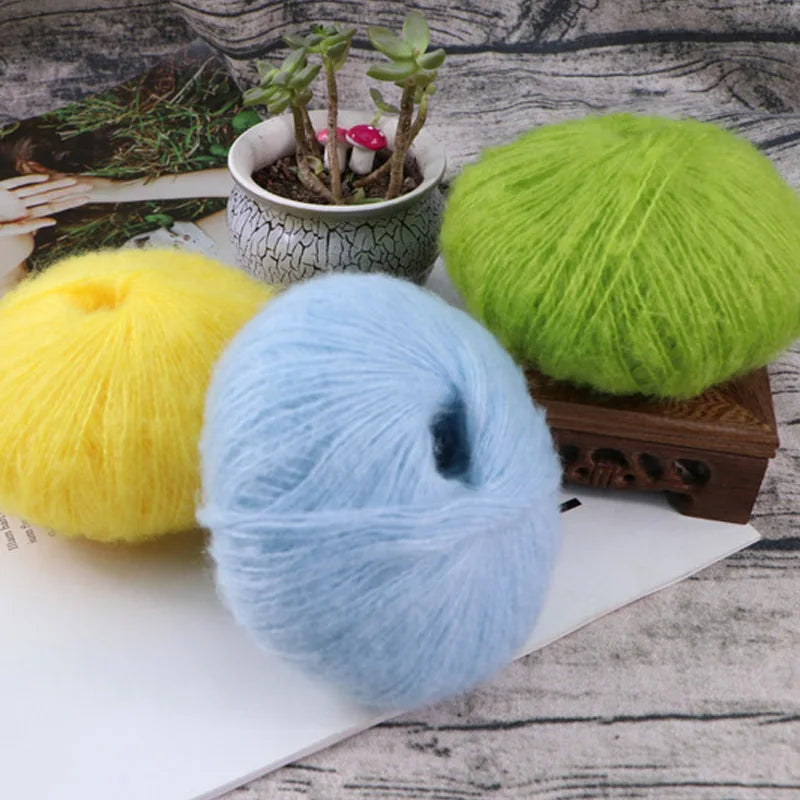 Mohair Yarn 25g Soft Knit Wool For Scarves And Sweaters