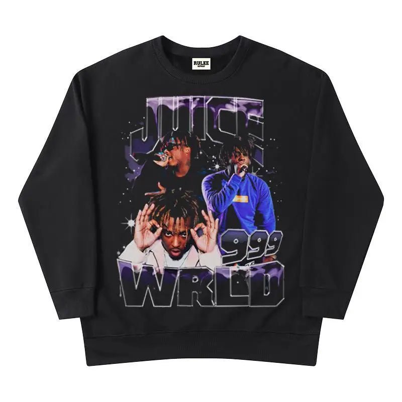 Rapper Juice Wrld 999 Letter Printed Hoodie Y2k Women's Casual Fashion Sportswear Autumn/Winter Hoodie Men's Women's Clothing