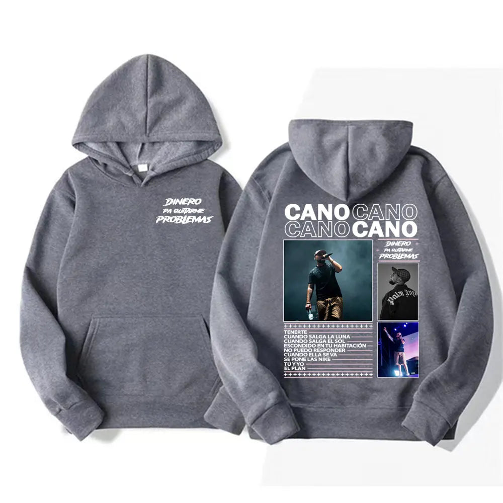 Rapper Cano Triana New Album 2025 Tour Merch Hoodies Men Women Harajuku Fashion Trending Sweatshirt Casual High Quality Pullover