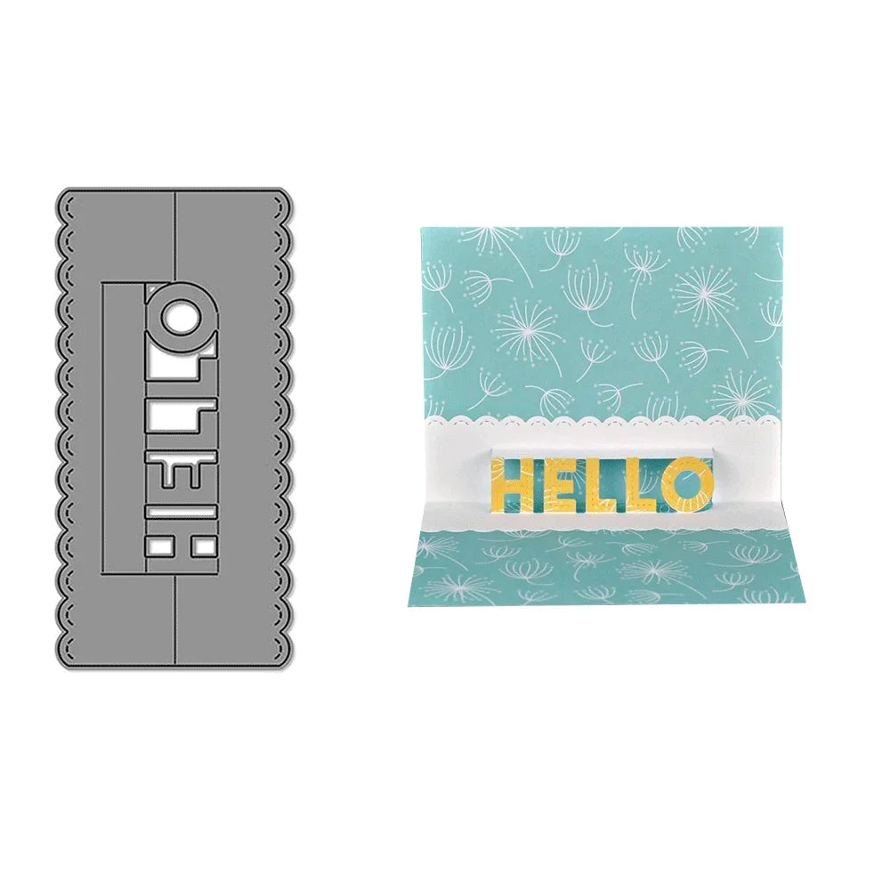 Meadow Backdrop Tiny Gift Box Add On Metal Cutting Dies Embossing Diecut for DIY Card Making Scrapbooking Crafting Supplies
