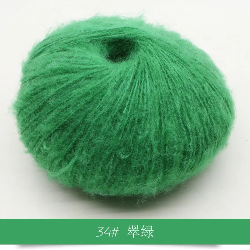 Mohair Yarn 25g Soft Knit Wool For Scarves And Sweaters