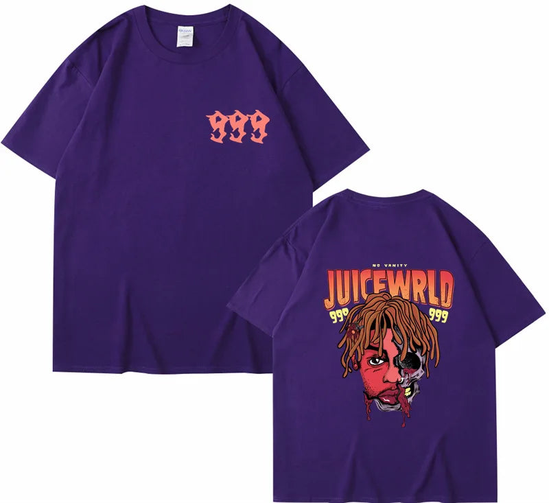 Rapper Juice Wrld 999 Short T Shirt Men's Women's Letter Printed Tshirts Y2k Casual Fashion Sportswear Summer Clothing