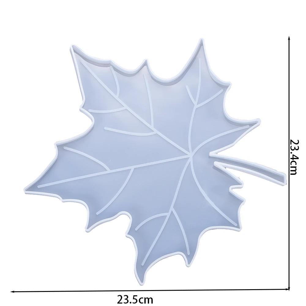 1Pcs Palm Trees Leaf Coasters Silicone Mold Maple Leaves Epoxy Resin Mould  For Hand Craft Ornamentation Home Table Decoration