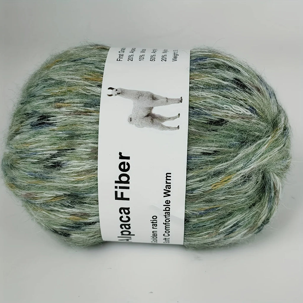 Vibrant Colorful Alpaca Wool Yarn 6 Pack For Hand Knitting