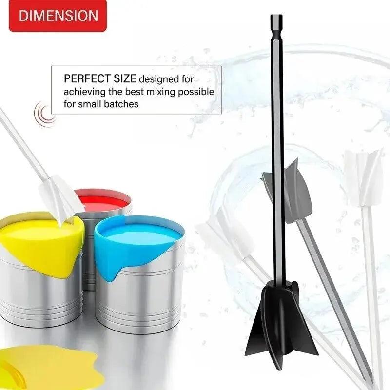 Epoxy Mixer Paint Drill Attachment Paddle Consistency Liquids Resin Head Stirrer Spiral Blade Stirring Rod Tool
