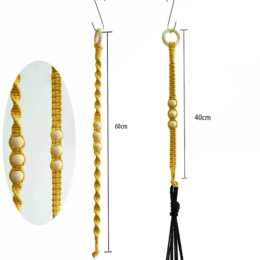 New arrival handmade macrame cotton pot hanger extension   pot extension hanger