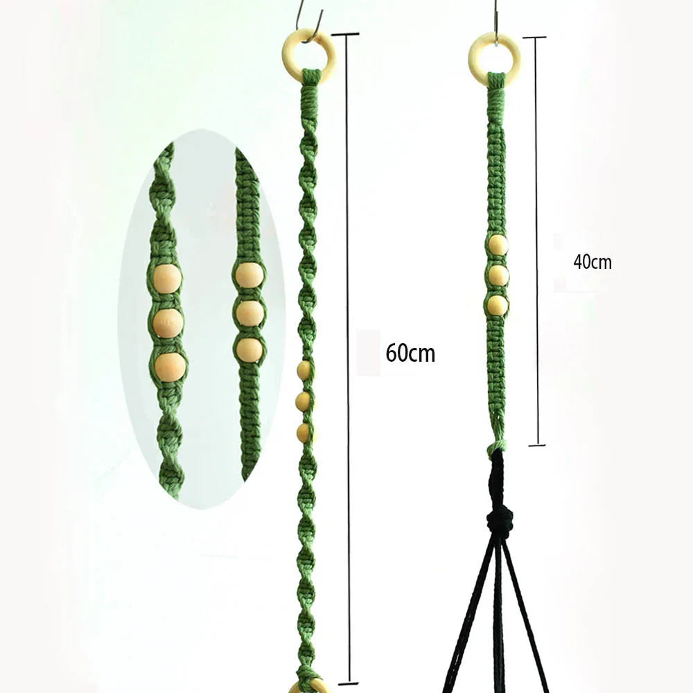 New arrival handmade macrame cotton pot hanger extension   pot extension hanger