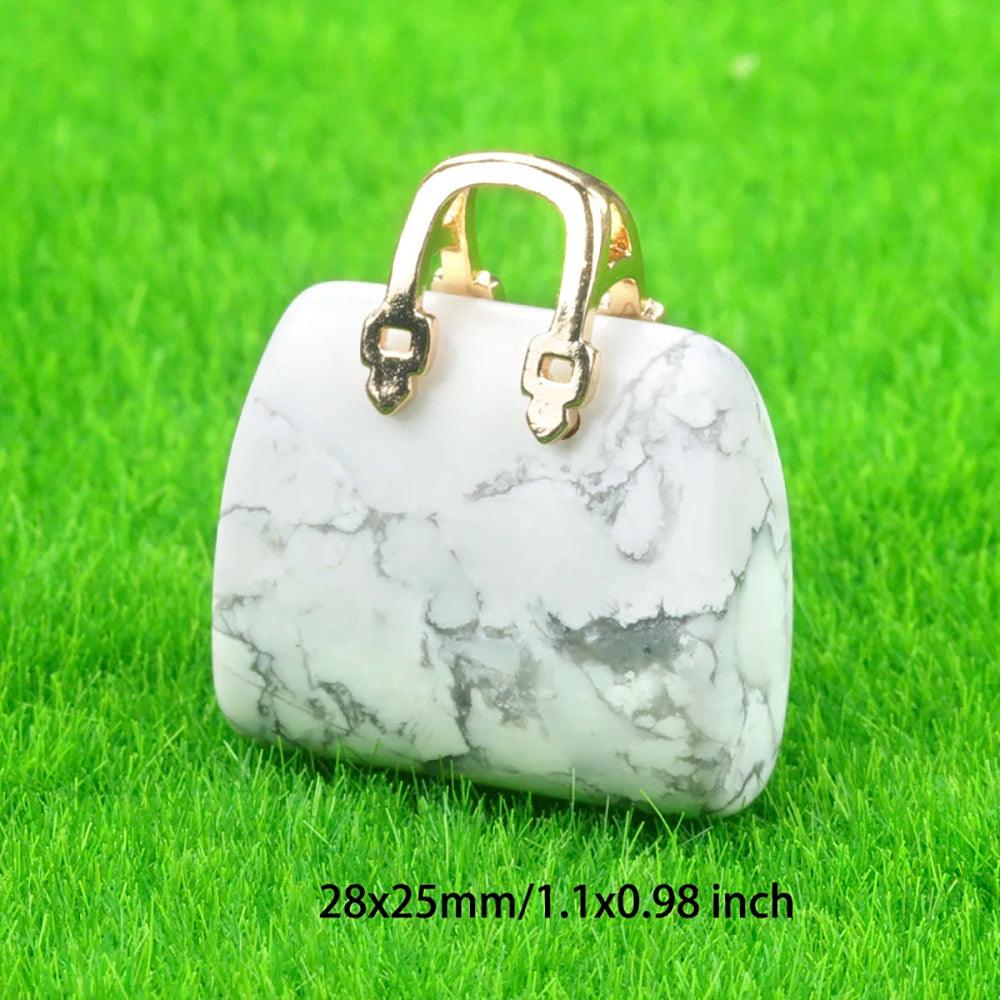Natural Bag Shaped Stones Healing Crystals Gemstones Perfect Necklace Pendant For Reiki Energy Balancing Meditation