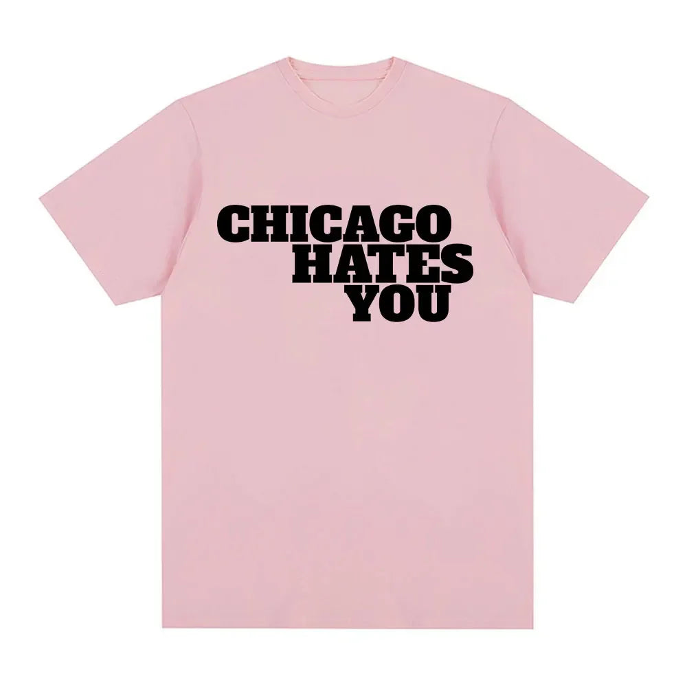 Rapper Chief Keef Chicago Hates You Women's Oversized Hip Hop T-Shirt Casual Short Sleeve Fashion