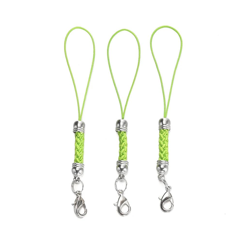 10/20pcs Keychain Rope with Lobster Clasp Jump Rings Lanyard Lariat Strap Cord For DIY Keyring Pendant Jewelry Making Supplies