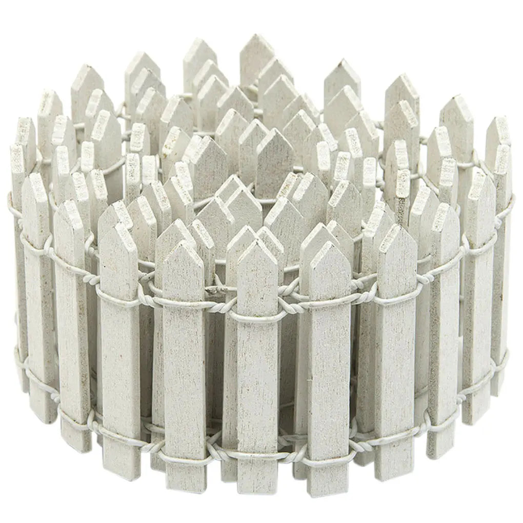 Mini Miniature Wood Fence Decoration Farm Garden Decorative Balcony Landscape Barrier Accessory Indoor Courtyard 100x3cm/100x5cm