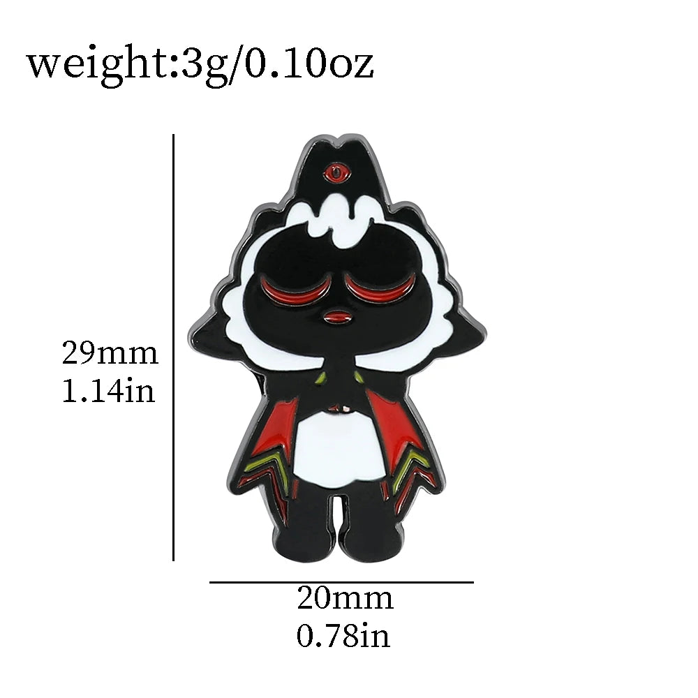 Game Cult of the Lamb Brooch Cartoon Figure Metal Enamel Badge Clothing Backpack Lapel Pin Jewelry Accessories Gifts