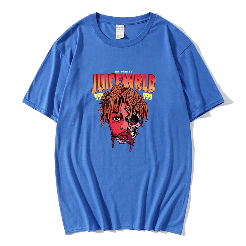 Rapper Juice Wrld 999 Short T Shirt Men's Women's Letter Printed Tshirts Y2k Casual Fashion Sportswear Summer Clothing