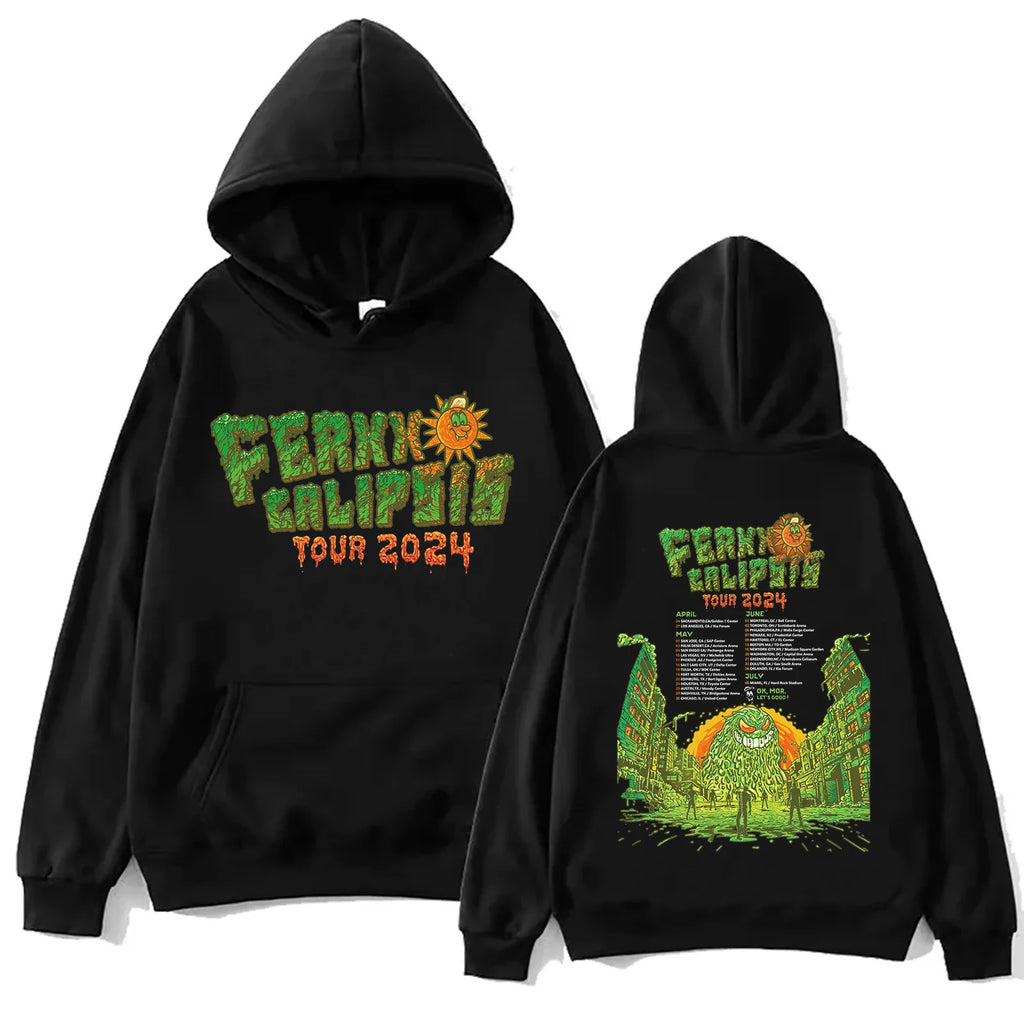 Ferxxocalipsis World Tour 2024 Hoodie Man Woman Feid Ferxxo Long Sleeve Streetwear Harajuku Fans Gift Pullover Tops