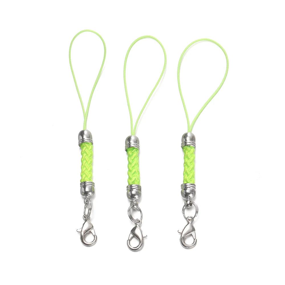 10/20pcs Keychain Rope with Lobster Clasp Jump Rings Lanyard Lariat Strap Cord For DIY Keyring Pendant Jewelry Making Supplies