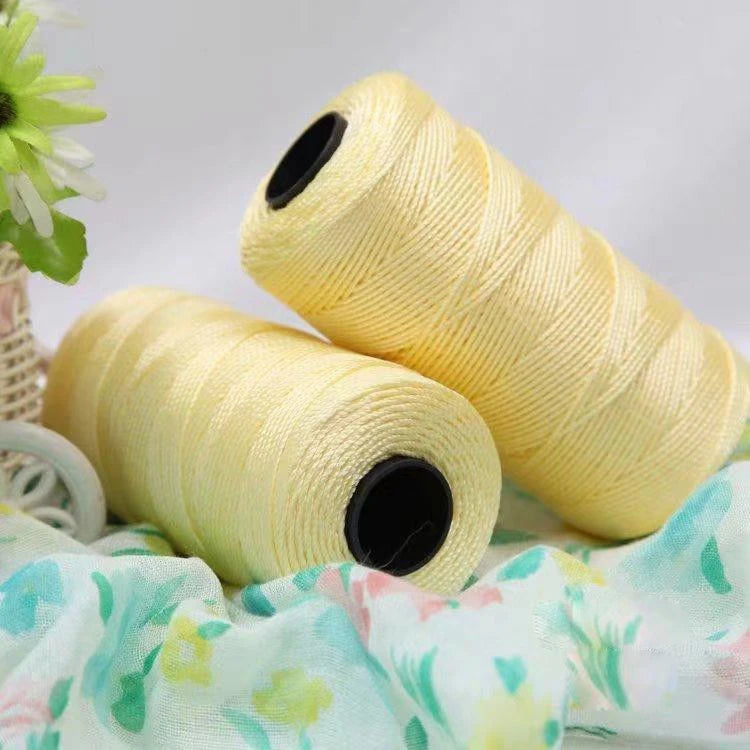 1.5mm 200m Summer Crochet Yarn Ice Silk Craft Thread for Hats Dolls Sewing Bags Crocheting